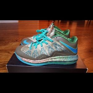 Nike LeBron 10 (X) Low Green Turquoise (Men’s 8.5)